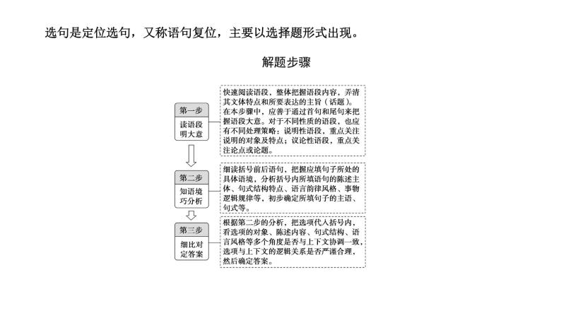 2022高三语文二轮复习：语言表达连贯之选句与选词课件PPT03