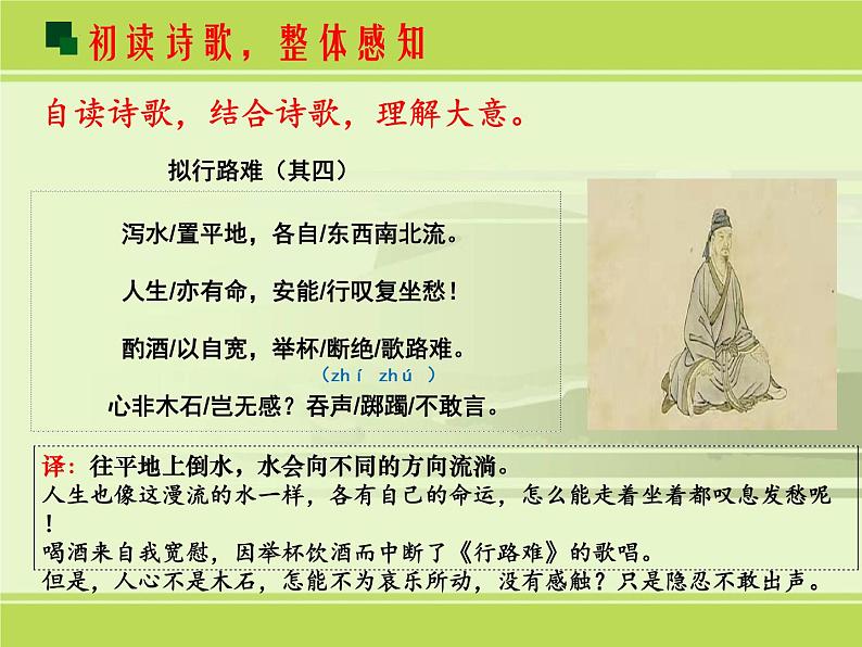 《拟行路难》课件23张2021-2022学年统编版高中语文选择性必修下册第7页