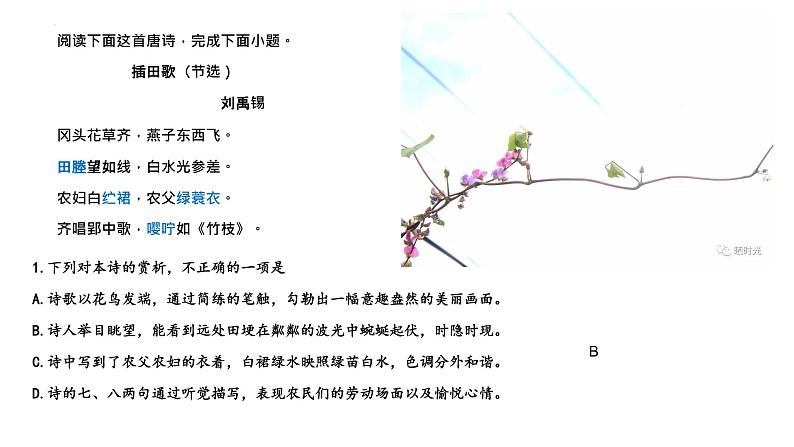 2022届高考语文复习:读懂诗家语 课件23张第8页