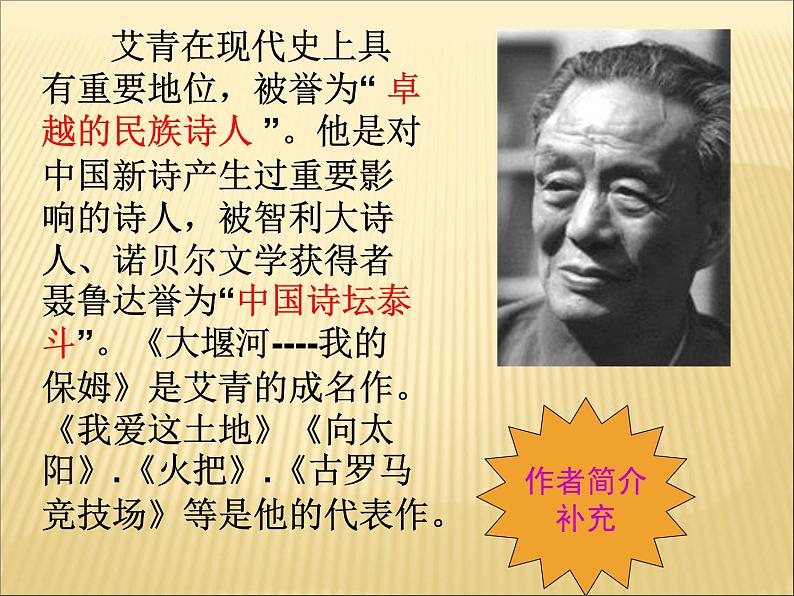 部编版高中语文选择性必修下册6.1大堰河——我的保姆 课件07