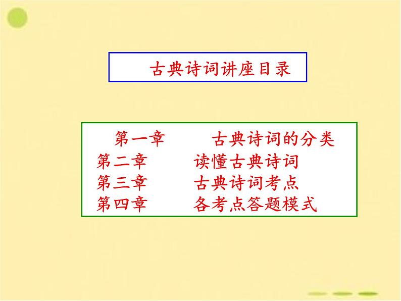 2022届高考专题复习:中国古典诗歌鉴赏 课件120张02