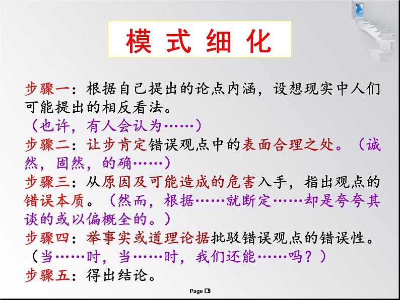 高中语文《借他山之石 助你来攻玉》——学习《拿来主义》的驳论式写作部优课件05