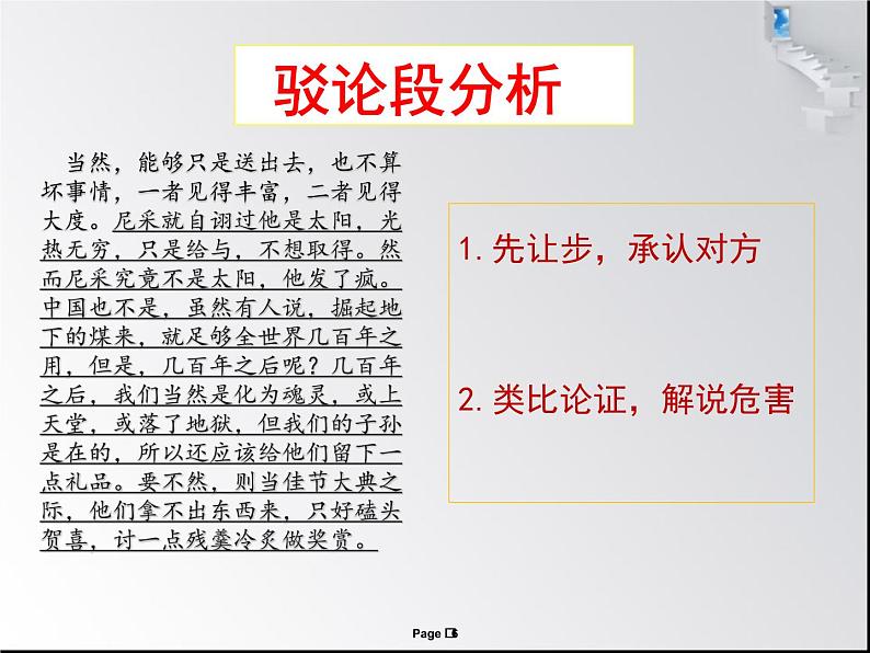 高中语文《借他山之石 助你来攻玉》——学习《拿来主义》的驳论式写作部优课件06