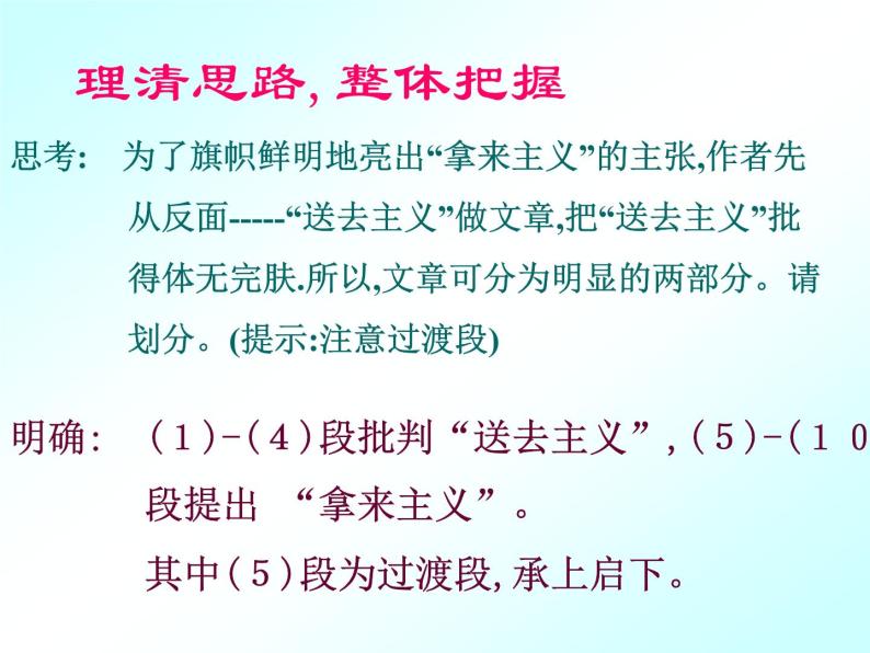 人教版高中语文必修4---拿来主义课件04