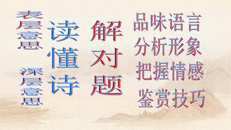 高考语文复习----诗歌鉴赏第5讲 把握情感(46张) (1)课件PPT第2页