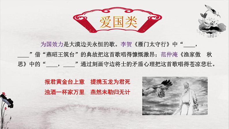 高考语文复习---- 可做素材的高考64篇古诗文情景默写课件PPT第5页