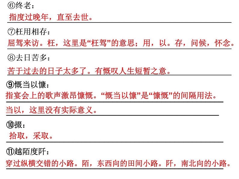 人教版高中语文必修2---第7课 诗三首(课件)第6页