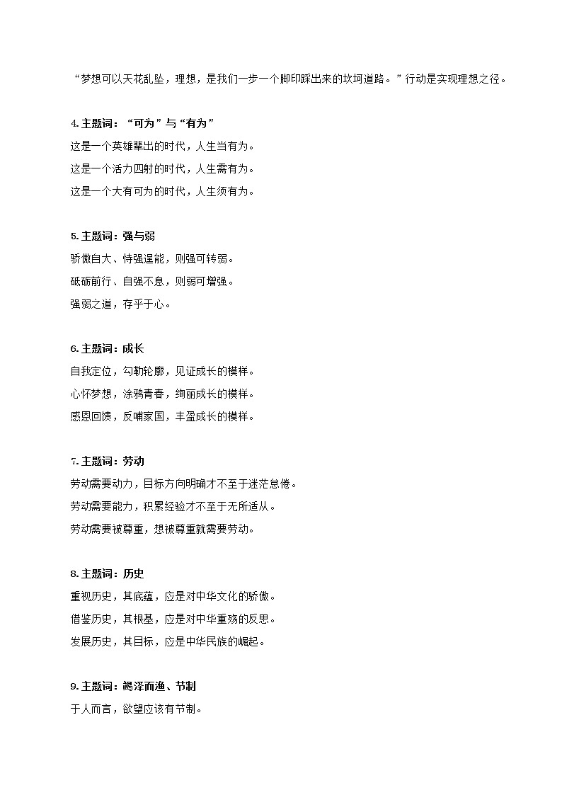 (21)30个热点主题30组万能分论点-2022年高考作文实用素材选粹第2页