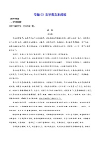 专题03 文学类文本阅读(提升训练)-2022年高考语文二轮复习考点强化+新题速递