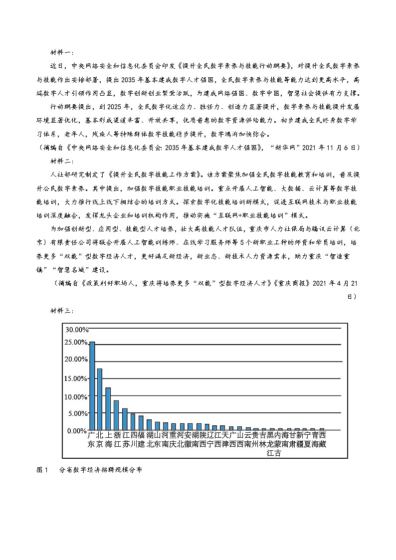 卷1-备战2022年高考语文【名校地市好题必刷】全真模拟卷(全国卷专用)·第二辑(原卷版)第3页