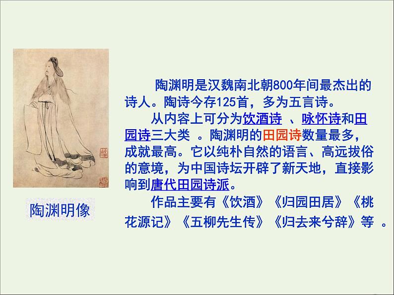 部编版高中语文必修上册7归园田居其一课件06
