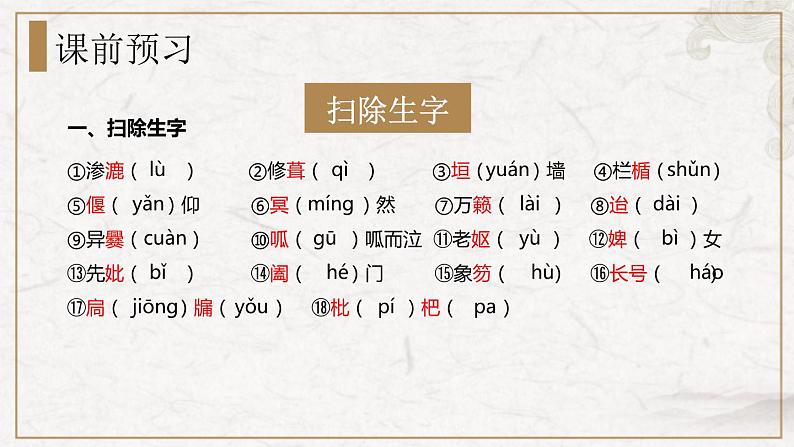 部编版高中语文选择性必修下册 教学课件_项脊轩志(第1课时)第4页