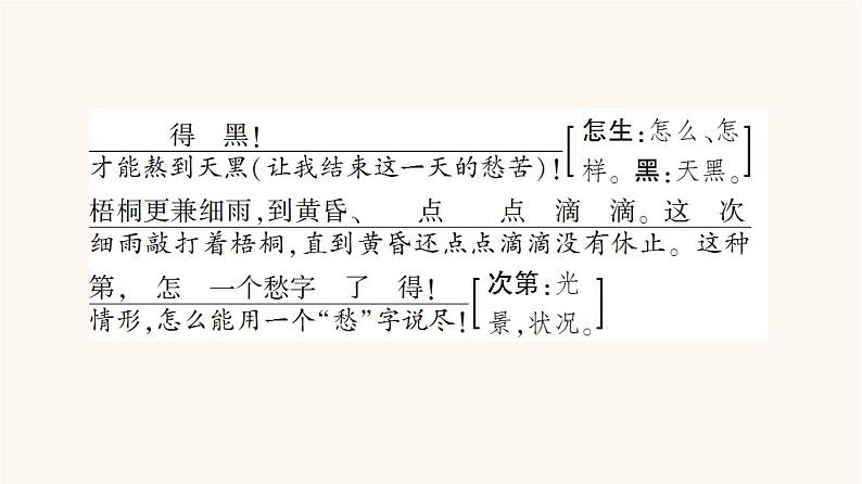人教统编版高中语文必修上册第3单元生命的诗意文学阅读与写作进阶1第9课篇目3声声慢寻寻觅觅课件05