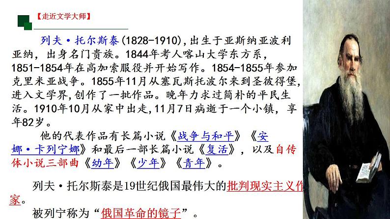 统编版高中语文选择性必修上册9《复活(节选)》课件(29页PPT)04