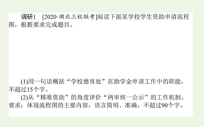 高考语文二轮复习专题14框架图流程图转写:分层与逻辑并举课件第2页