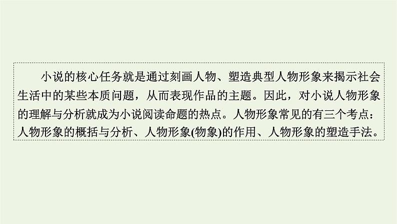 高考语文一轮复习第2板块现代文阅读ⅱ专题3第3讲人物形象课件第2页