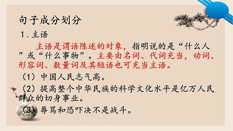 高考语文复习-句子成分划分 课件21张03