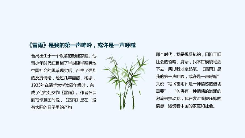 2021-2022学年统编版高中语文必修下册5.《雷雨(节选)》课件21张第5页