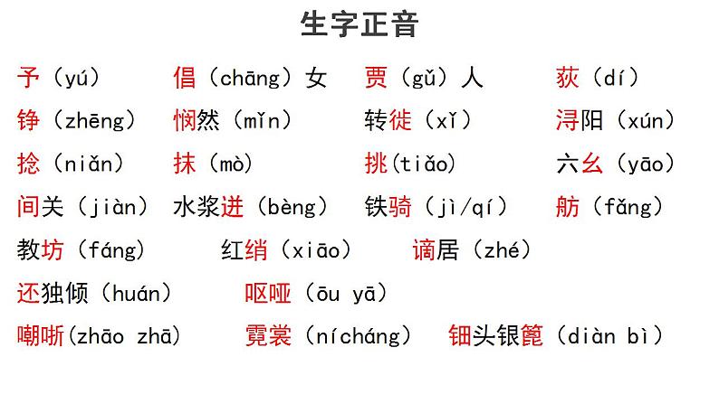 2021-2022新统编版高中语文必修上册8-3《琵琶行并序》课件77张08
