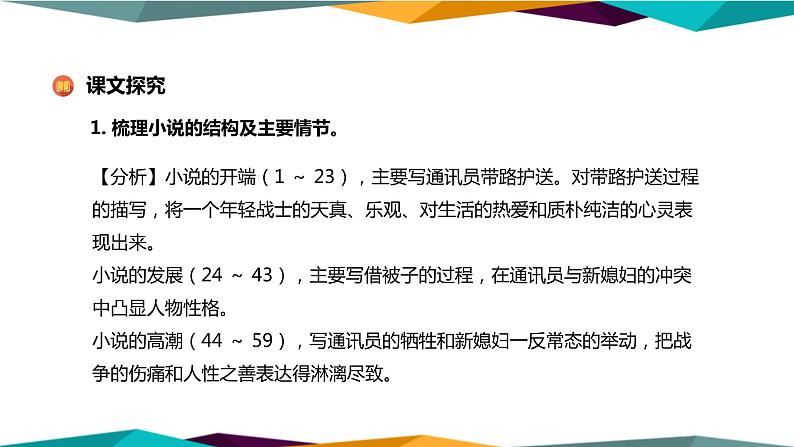 高中语文必修上册 3《 百合花 》课件PPT第7页
