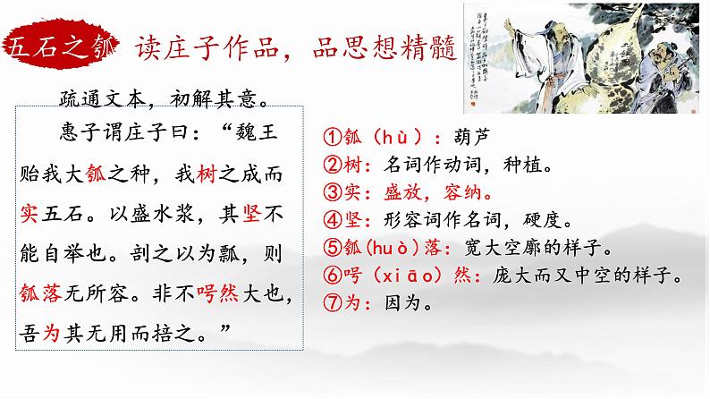 《五石之瓠》课件 部编版高中语文选择性必修上册第7页