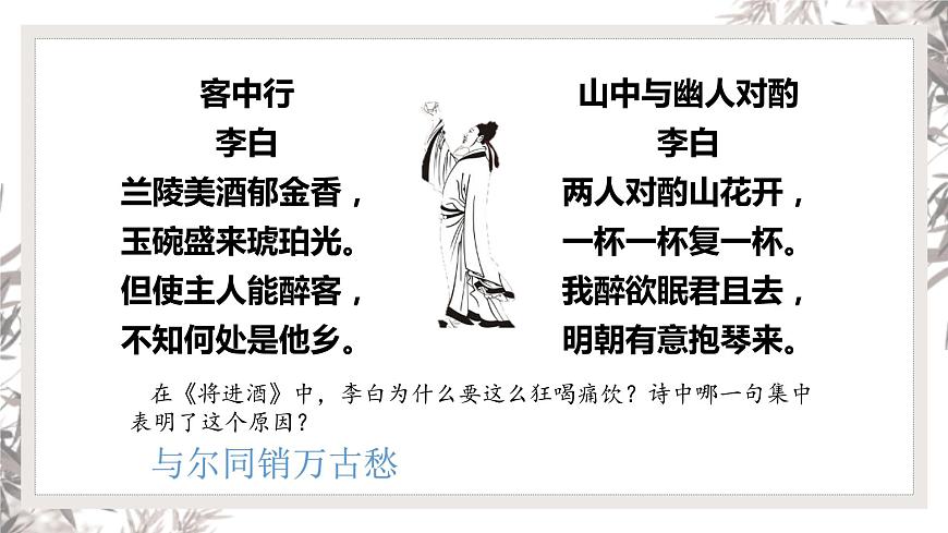 2022-2023學(xué)年統(tǒng)編版高中語文選擇性必修上冊《將進(jìn)酒》課件29張第5頁
