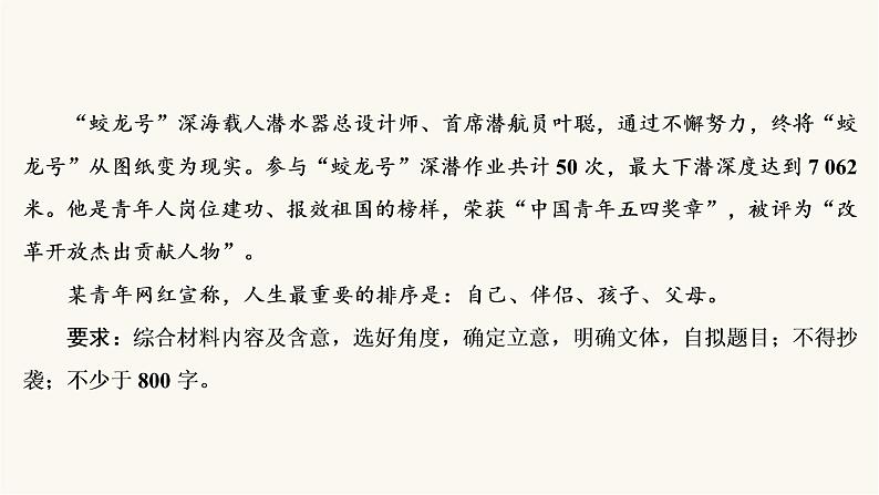 高考语文二轮复习写作专题56责任担当PPT课件第6页