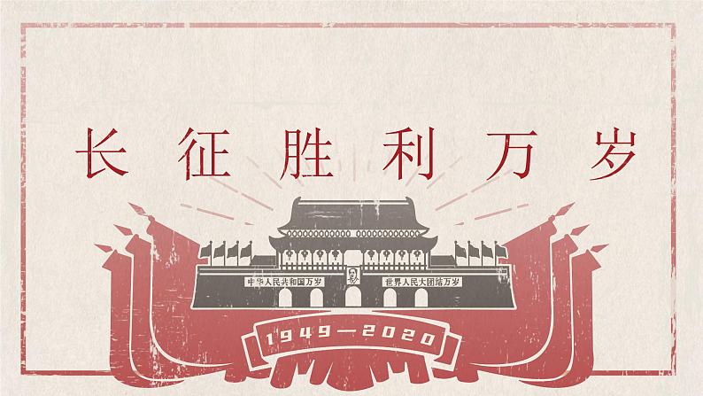2022-2023学年统编版高中语文选择性必修上册2.1《长征胜利万岁》课件21张第1页