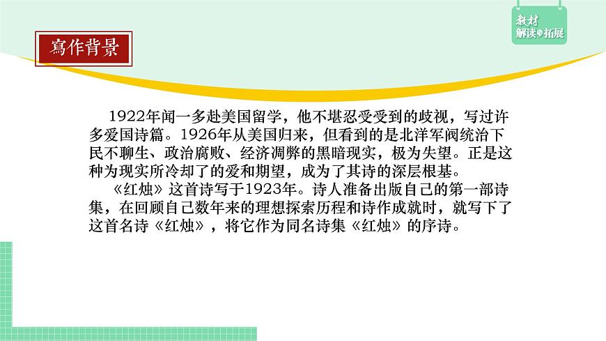 第一單元《二 紅燭》課件第4頁