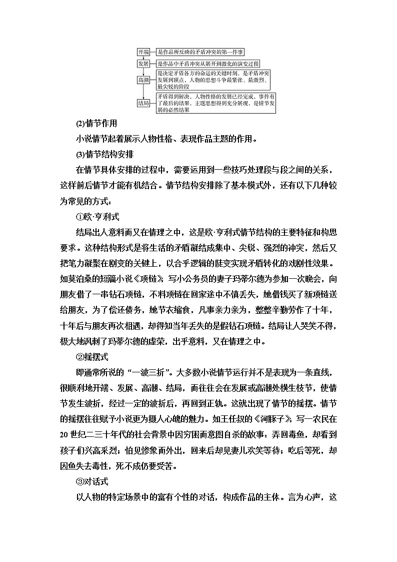 人教版高考语文二轮总复习第2部分专题1小说阅读课时学案第2页