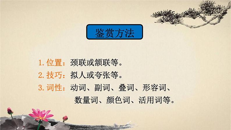 2023届高考语文一轮复习:古诗词鉴赏之炼字型 课件第4页