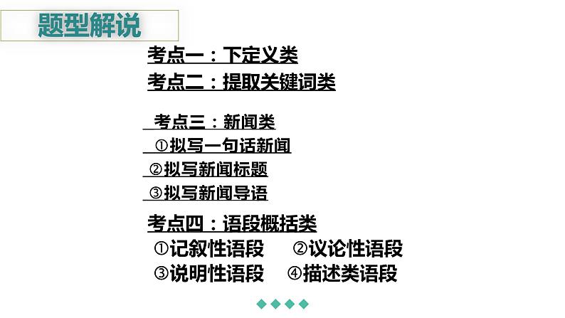 2023届人教部编版高中语文语言文字运用复习:压缩语段课件06
