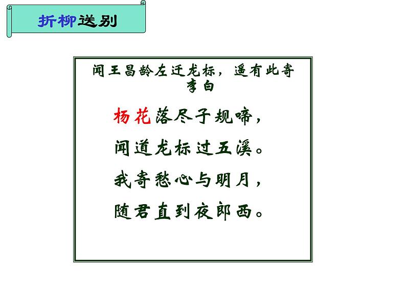 2023届高考语文复习:古诗词鉴赏之题材分类 (送别诗、山水田园诗)课件第7页