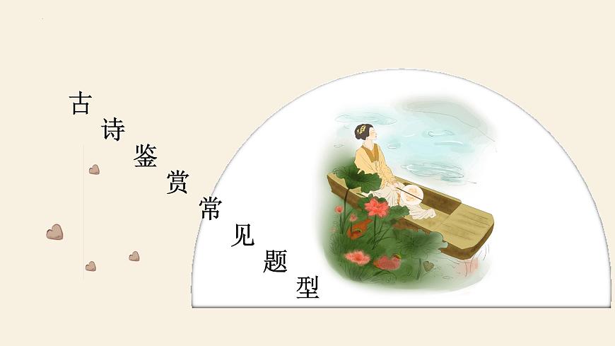 2023屆高考語(yǔ)文復(fù)習(xí):古代詩(shī)歌鑒賞之常見題型概述課件第1頁(yè)
