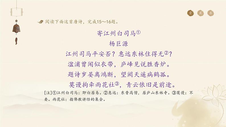2023届高考专题复习:诗歌鉴赏 课件第7页