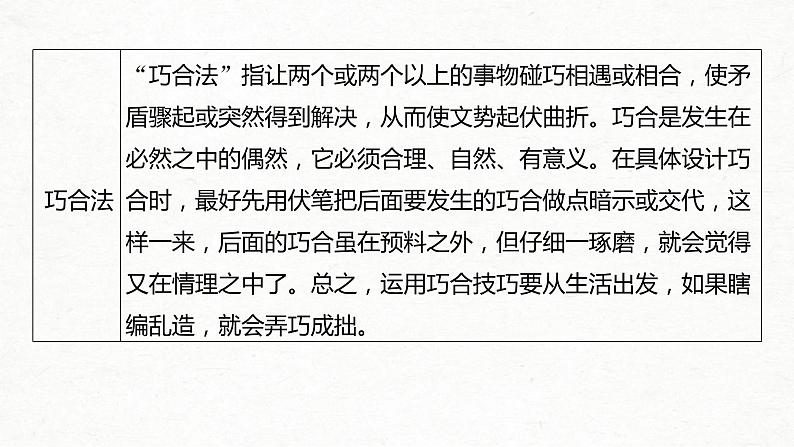 (全国版)高考语文一轮复习课件第4部分 专题17 Ⅲ 突破一 叙事曲折,构思精巧,行文跌宕新奇 (含详解)05