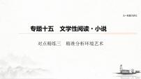 (全國(guó)版)高考語(yǔ)文一輪復(fù)習(xí)課件第6部分 專題15 對(duì)點(diǎn)精練三 精準(zhǔn)分析環(huán)境藝術(shù) (含詳解)