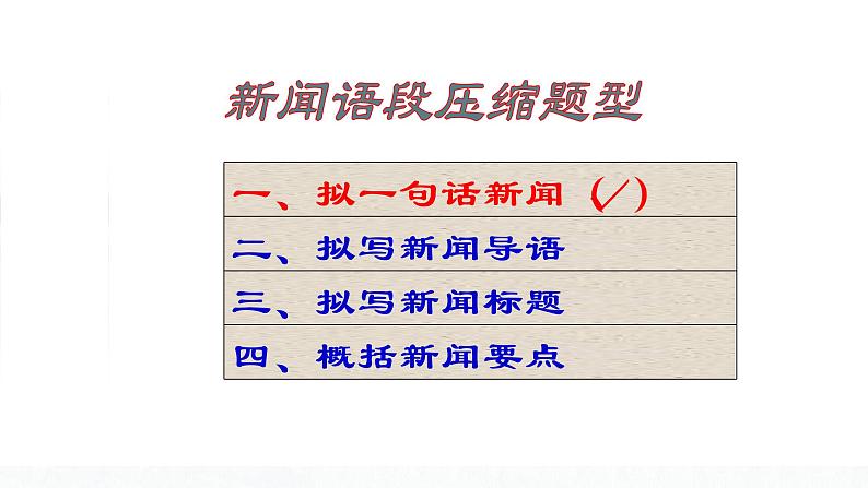 2023届高考语文复习:新闻类压缩语段解题方法 课件第7页