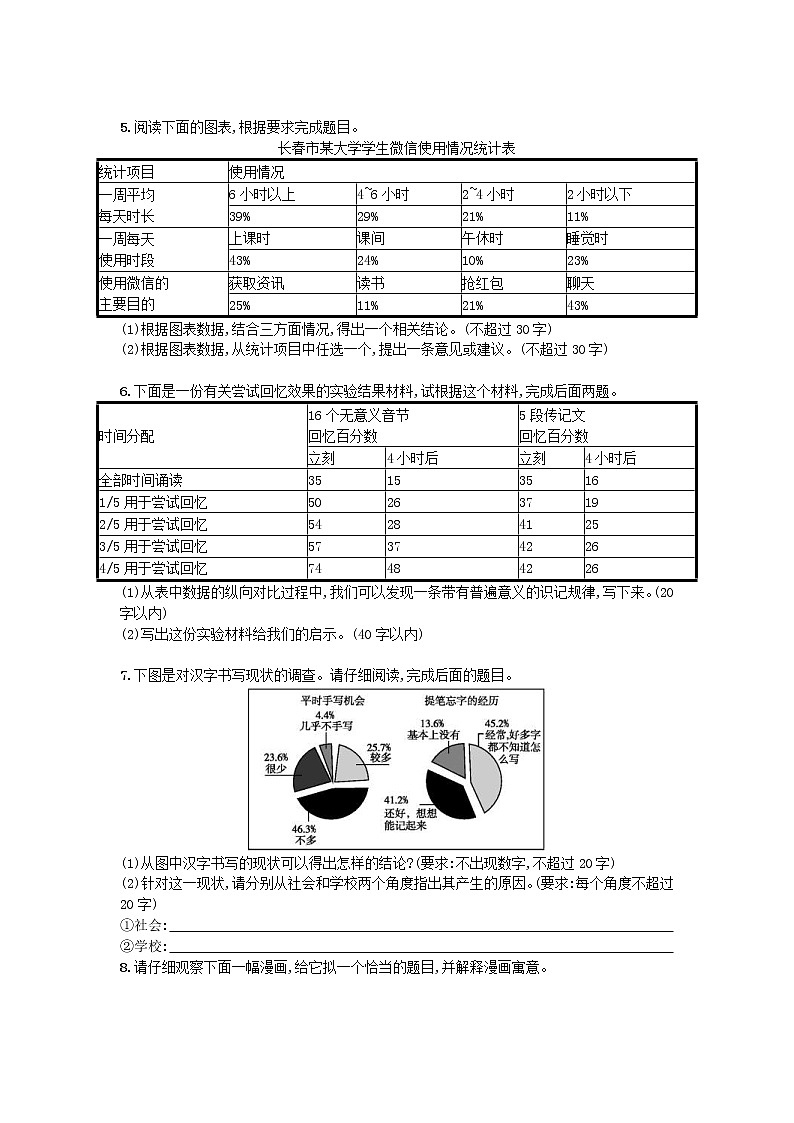 高考语文一轮复习考点规范练07《图文转换》(含解析)第2页
