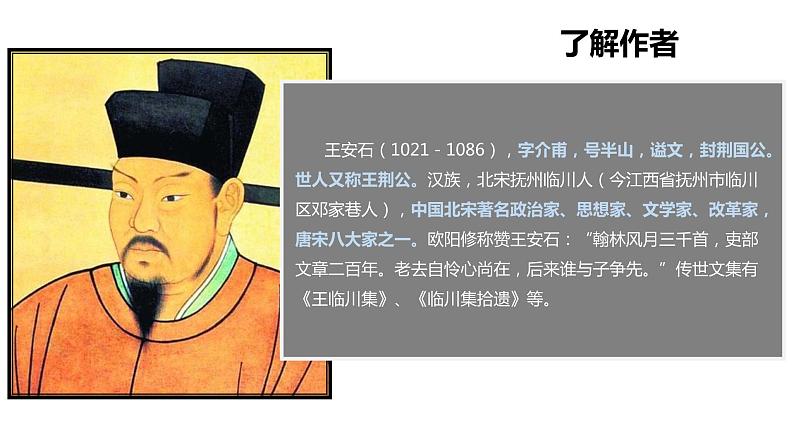 高中语文统编版(部编版)必修 下册 古诗词诵读《桂枝香·金陵怀古》 课件06