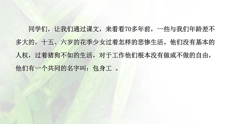 统编版选择性必修中册 7《包身工》 课件第3页