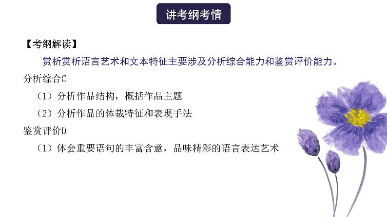 【备战2023高考】语文全复习——第4讲《赏析语言艺术和文本特征》课件(全国通用)02