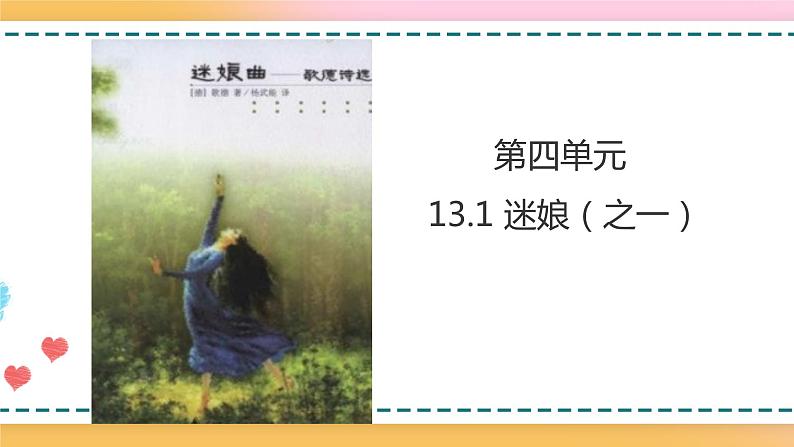 2.2.4.13.1.1统编版(2019)选择性必修中册第4单元第13课第1篇迷娘(之一)【课件】第1页
