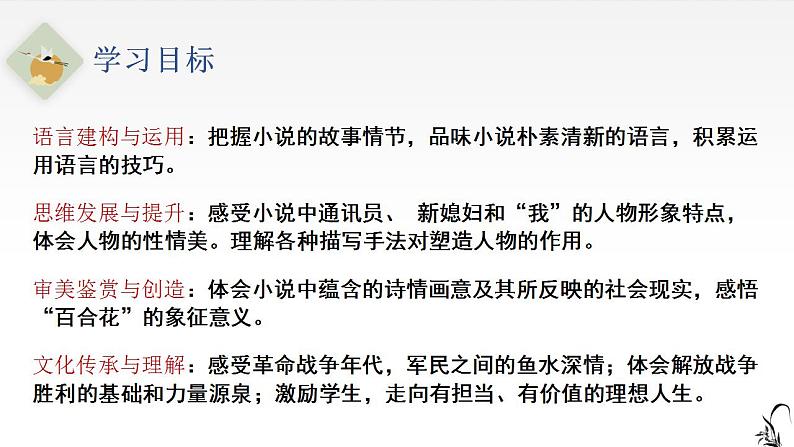 3.1《 百合花》课件 2022-2023学年统编版高中语文必修上册第2页