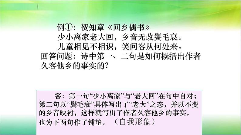 2023届高考语文复习-古代诗歌形象鉴赏 课件第7页