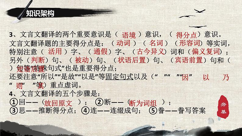 2023届高考专题复习:文言文翻译技法指导与高考真题演练 课件第8页