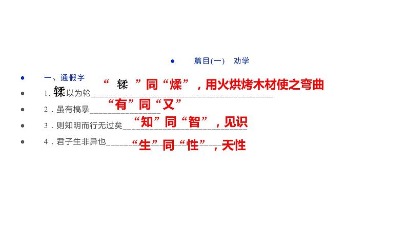 高考语文复习-- 语文新高考60篇古诗文(知识归纳)课件PPT第3页