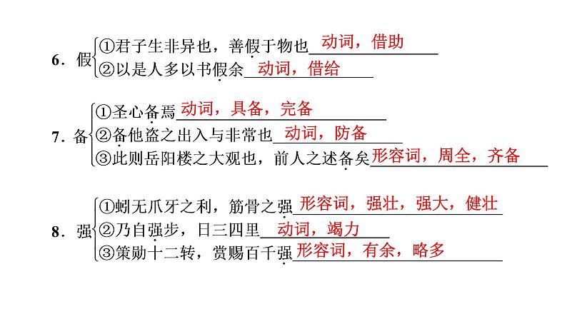高考语文复习-- 语文新高考60篇古诗文(知识归纳)课件PPT第6页