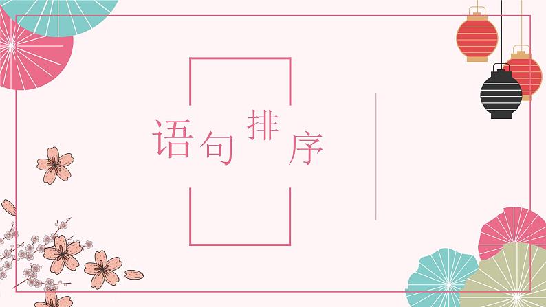 2023届高考语文复习专项:语言文字应用之语句排序 课件第1页