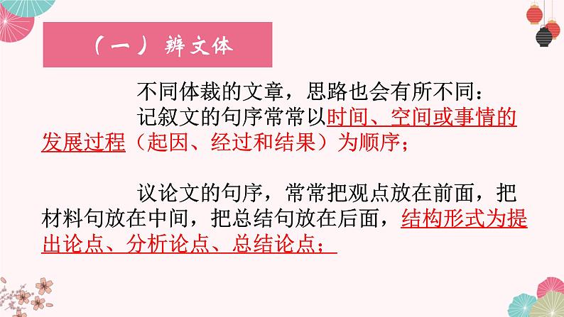 2023届高考语文复习专项:语言文字应用之语句排序 课件第3页